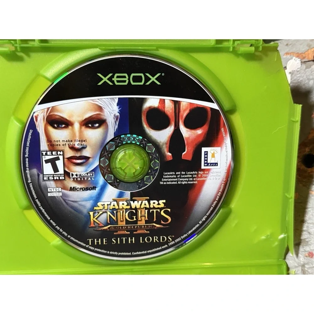 Star Wars: Knights of the Old Republic II 2 -‎ The Sith Lords (Xbox) - TESTED
